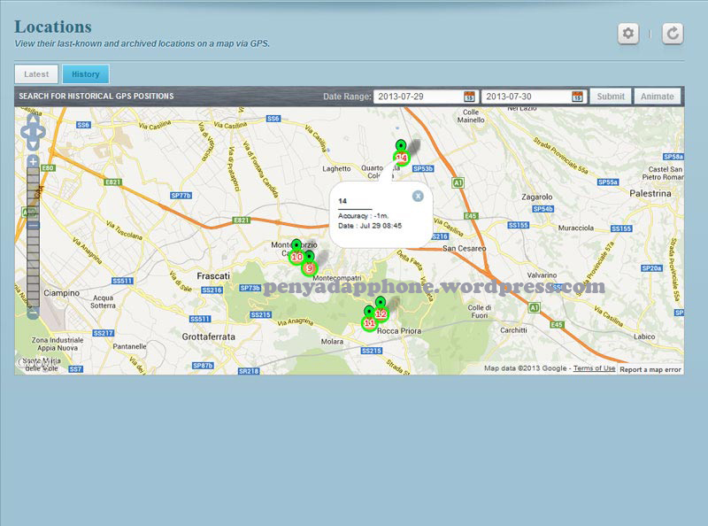 Lacak lokasi dengan FlexiSpy