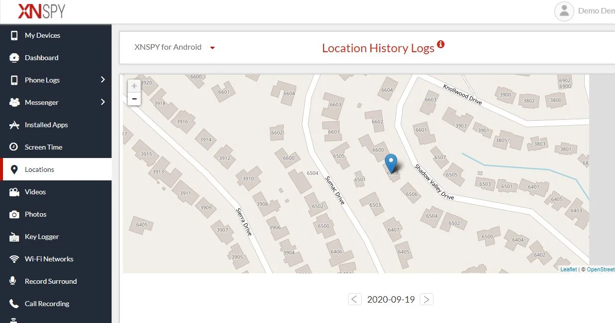 Lacak Lokasi Sesorang XNspy