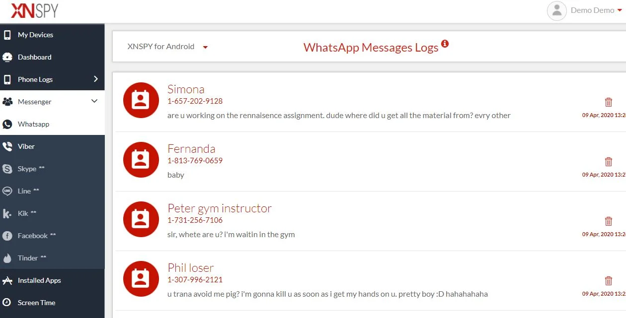 Aplikasi Sadap WhatsApp xnspy