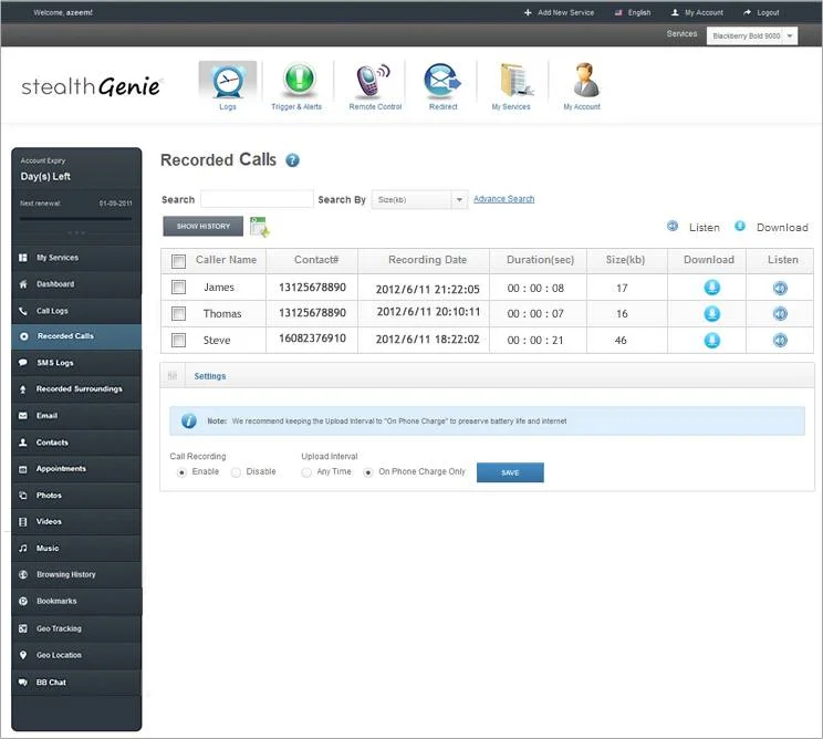 Penyadap Panggilan Selular - Stealth Genie