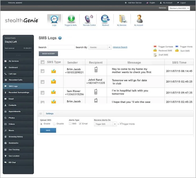 Sadap Pesan Singkat - Stealth Genie