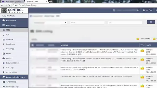 Sadap Pesan SMS Highster Mobile
