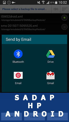 SADAP HP ANDROID EMAIL