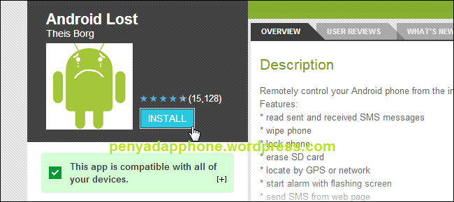 install android lost